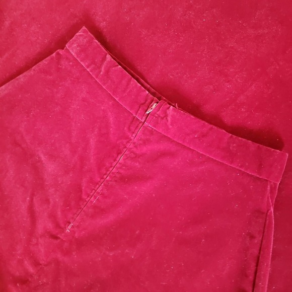 Vintage Velvet-Like Burgundy Maxi Skirt / by Sears / A-Line / Size 11 Ju… - Picture 3 of 5